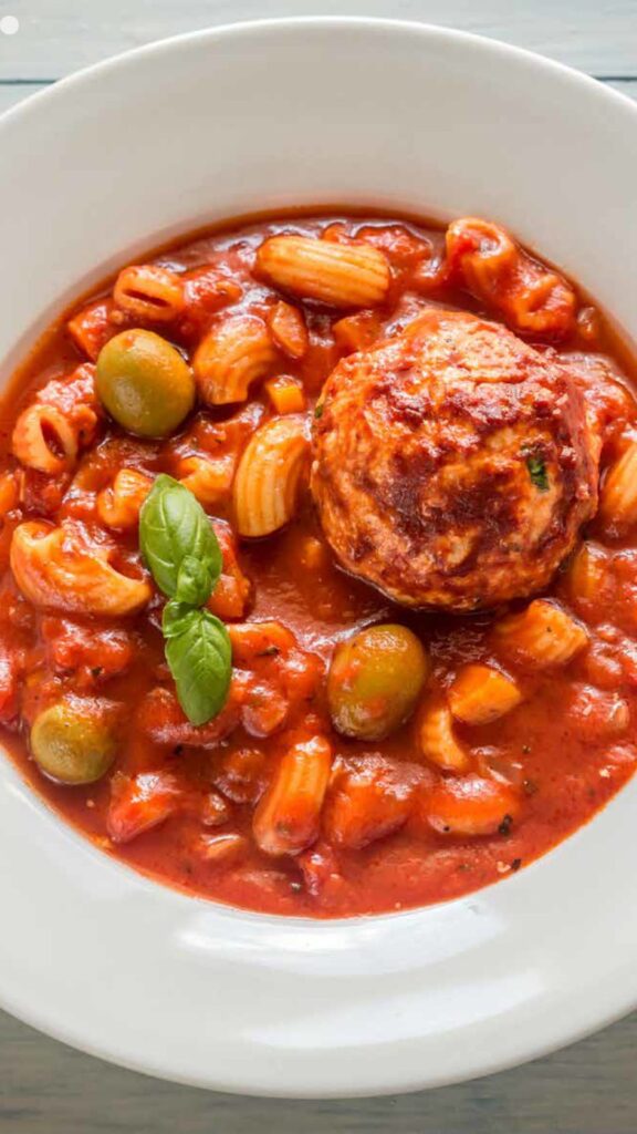 Minestrone Meatball Soup