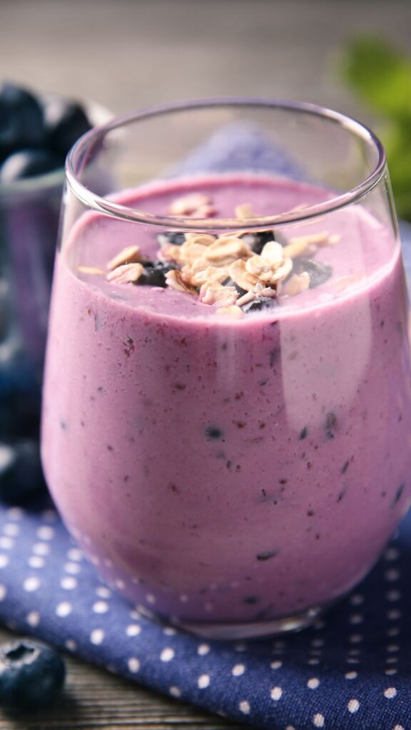 Blueberry And Oat Smoothie