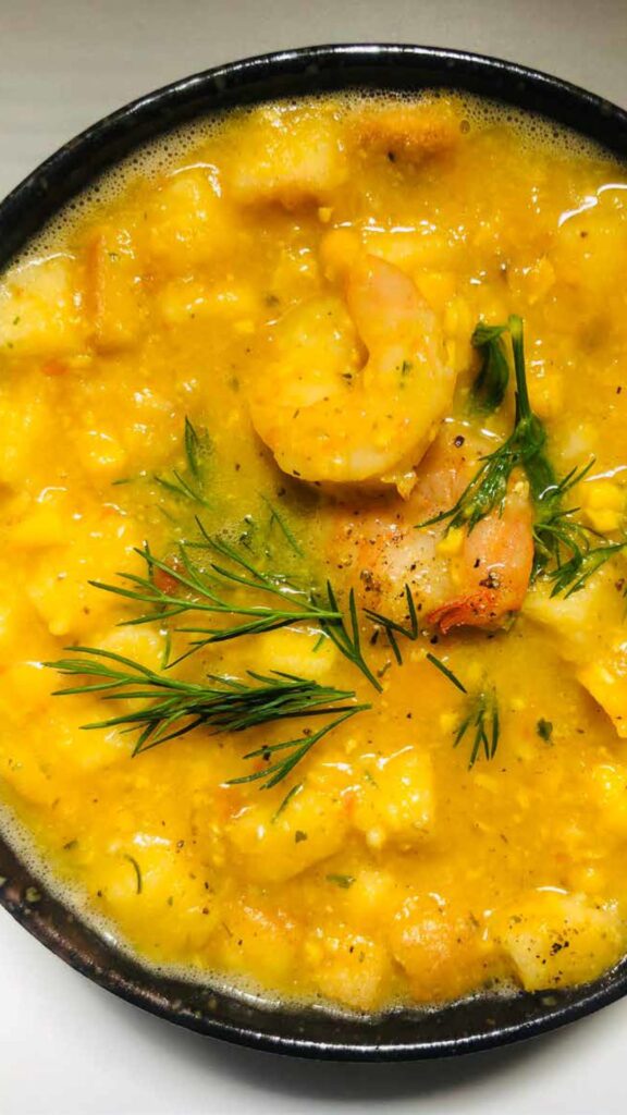 Prawn And Corn Soup