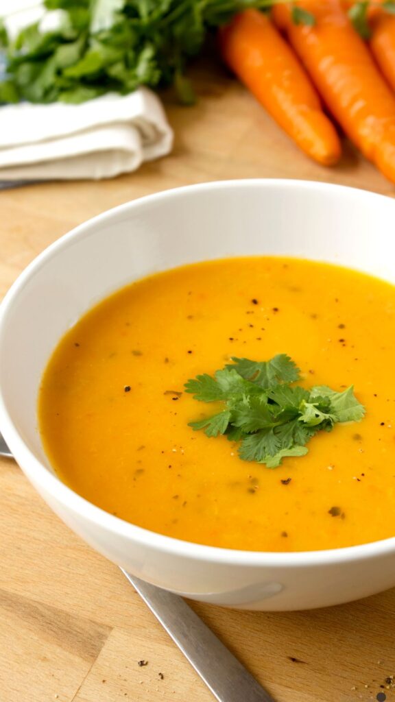 Carrot And Coriander Soup In Soup Maker​