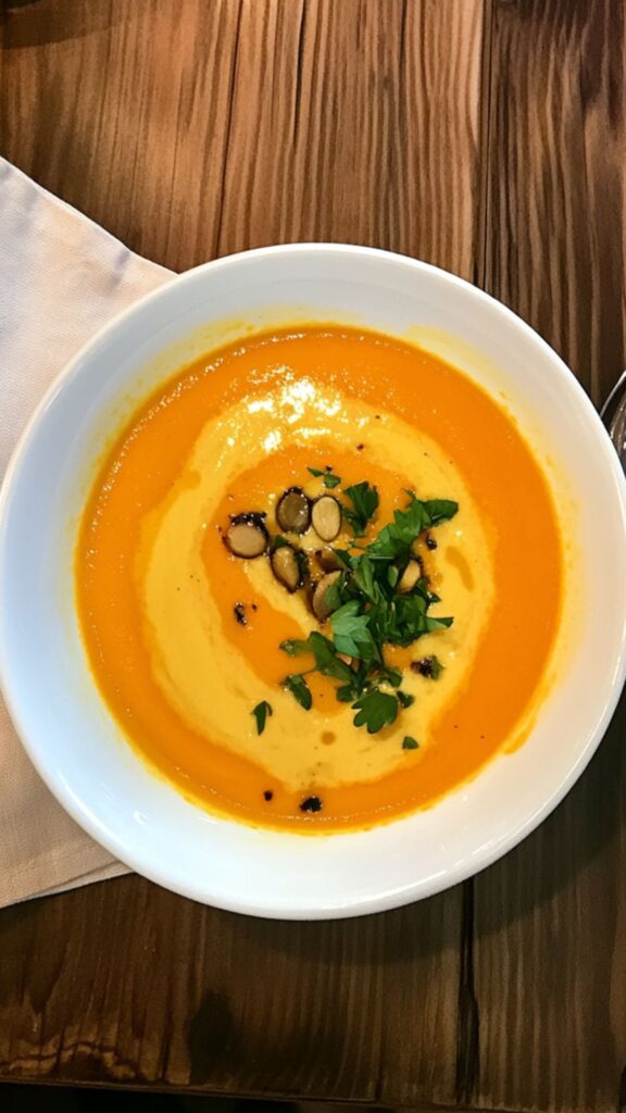 Butternut Squash and Carrot Soup in Soup Maker